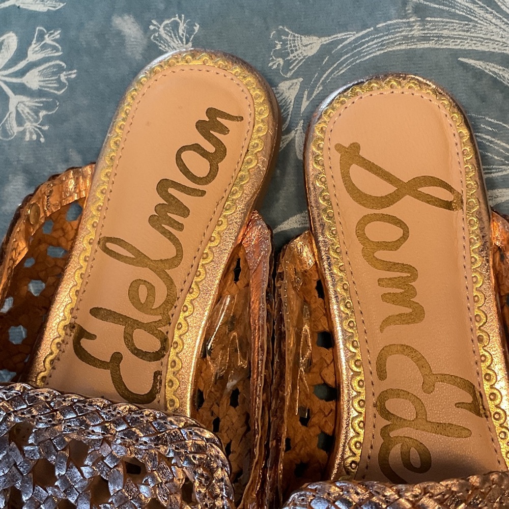 Sam Edelman Rose Gold Navya Mules - Picture 3 of 6